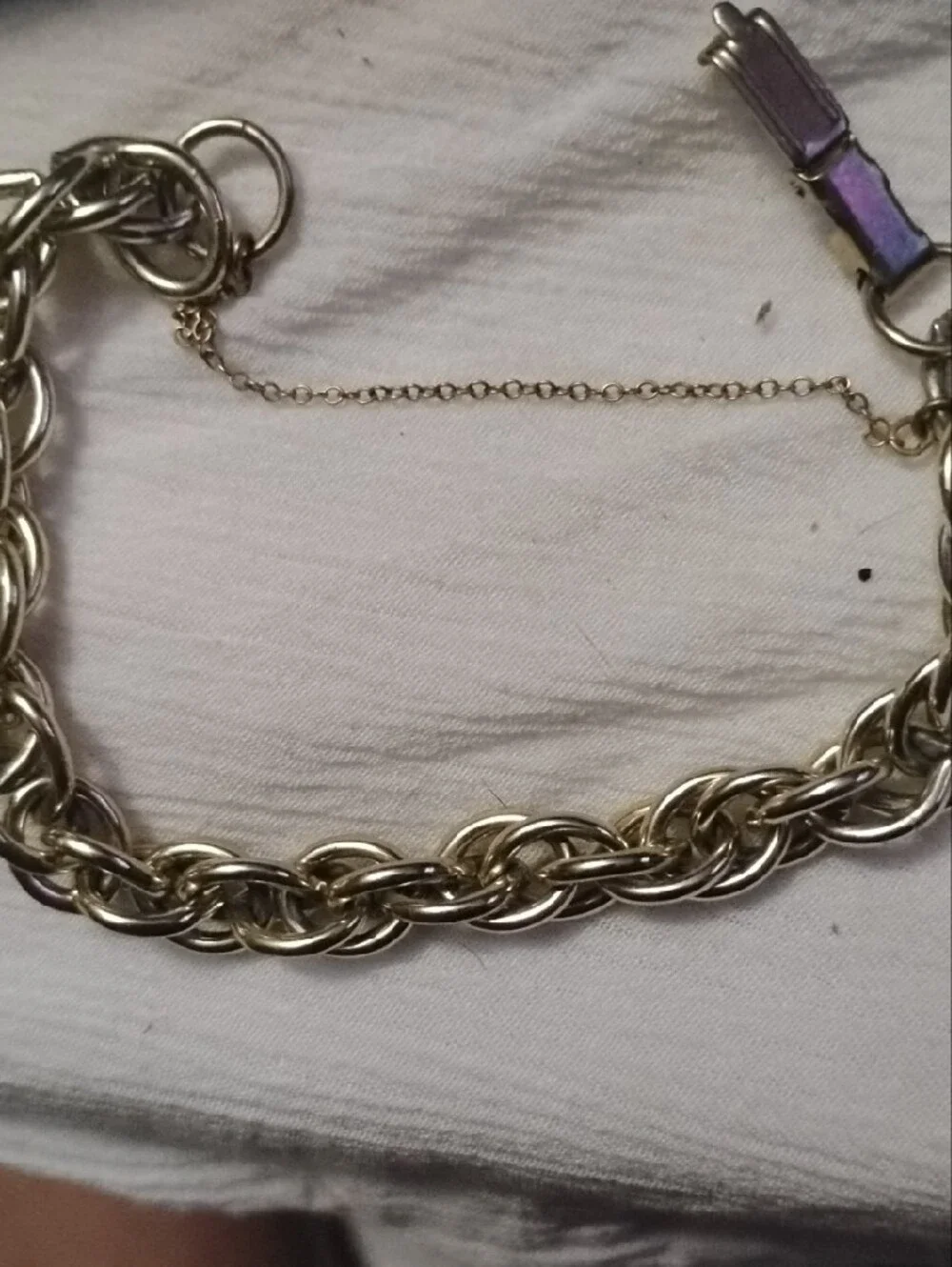 Source Unknown Gold Chain Link Bracelet for Women
